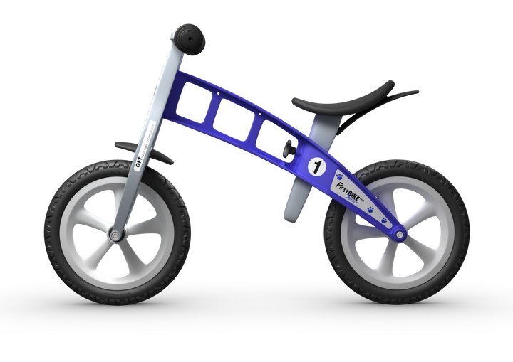 FirstBIKE Essential | Blue Balance Bike (without brake and with solid tyres)