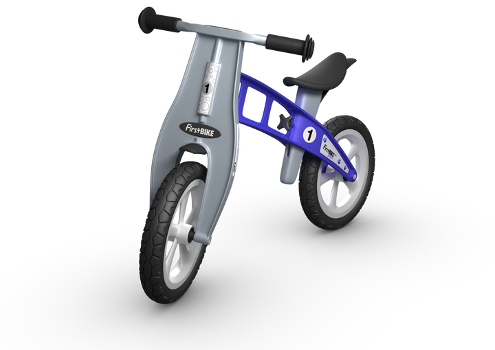 FirstBIKE Essential | Blue Balance Bike (without brake and with solid tyres)