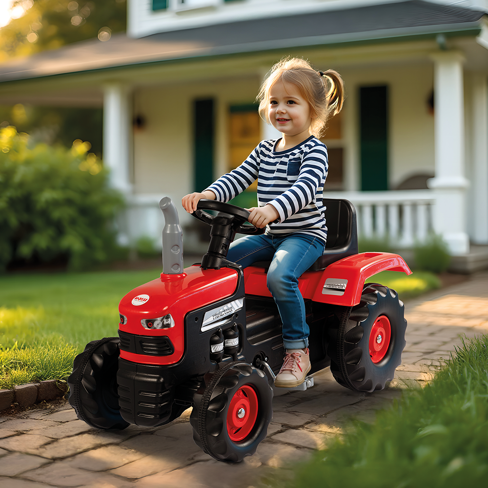 Dolu | Kids Pedal Tractor  (Ages 3-6) Red