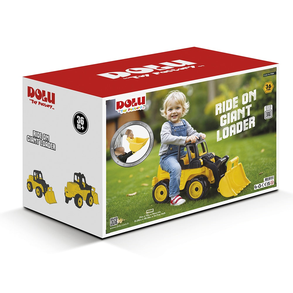 Dolu | Giant Construction Tractor (Ages 2-5) | Foot-to-Floor