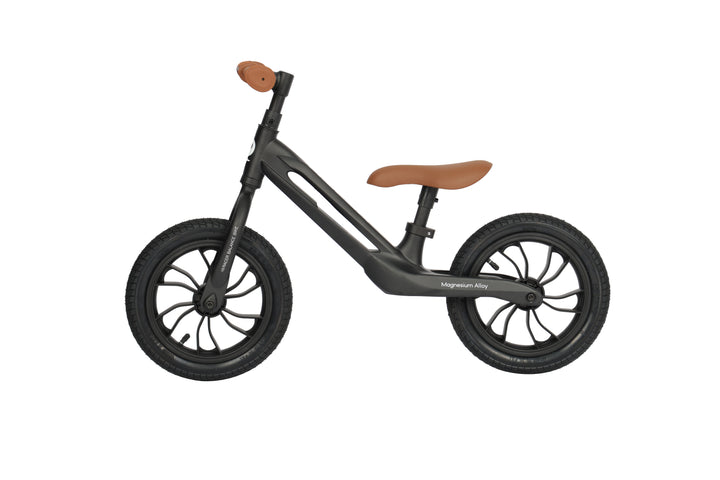 QPlay Racer - Titanium Balance Bike - Black/Brown