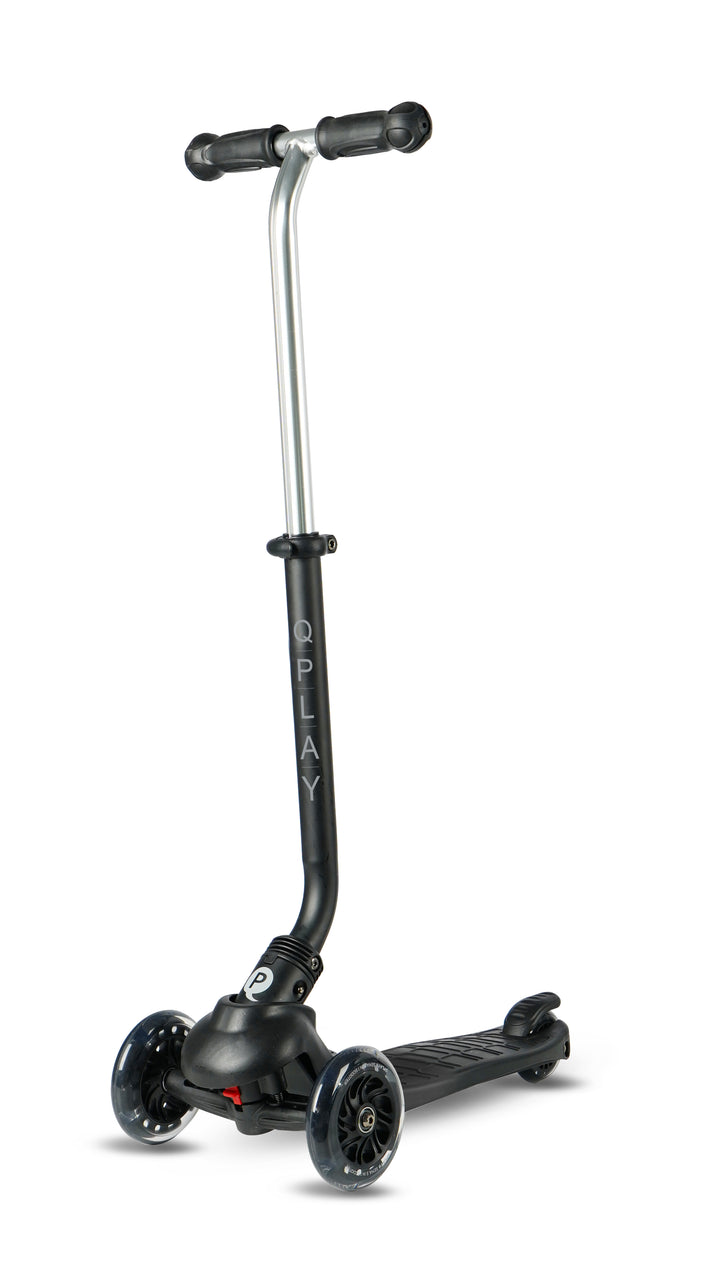 Pro: QPlay SEMA Pro Scooter: Multi-Stage Ride-on for ages 1-6 | LED Wheels | Black