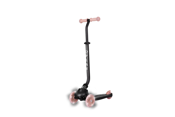 QPlay SEMA Evo Scooter: Multi-Stage Ride-on for ages 1-6 | LED Wheels & Deck | Coral Pink