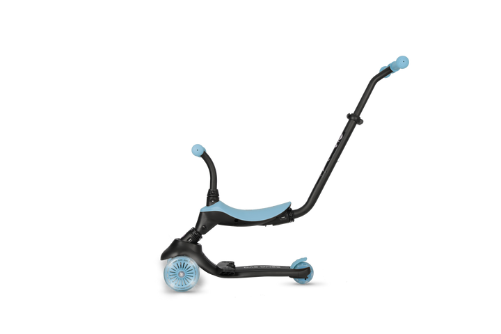 QPlay SEMA Evo Scooter: Multi-Stage Ride-on for ages 1-6 | LED Wheels & Deck | Sky Blue