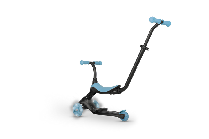 QPlay SEMA Evo Scooter: Multi-Stage Ride-on for ages 1-6 | LED Wheels & Deck | Sky Blue