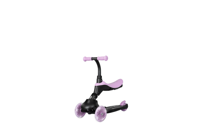 QPlay SEMA Evo Scooter: Multi-Stage Ride-on for ages 1-6 | LED Wheels & Deck | Violet