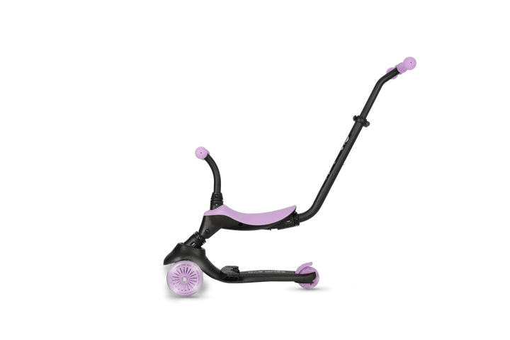 QPlay SEMA Evo Scooter: Multi-Stage Ride-on for ages 1-6 | LED Wheels & Deck | Violet