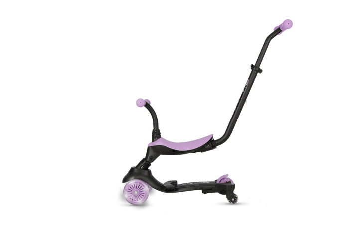 QPlay SEMA Evo Scooter: Multi-Stage Ride-on for ages 1-6 | LED Wheels & Deck | Violet