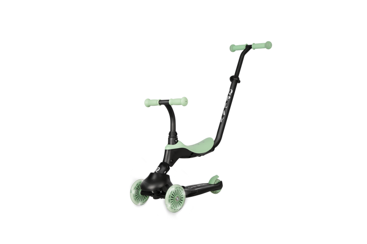 QPlay SEMA Evo Scooter: Multi-Stage Ride-on for ages 1-6 | LED Wheels & Deck | Jade Green