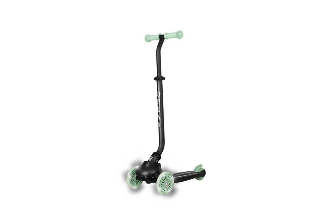 QPlay SEMA Evo Scooter: Multi-Stage Ride-on for ages 1-6 | LED Wheels & Deck | Jade Green