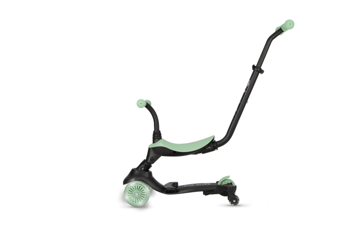 QPlay SEMA Evo Scooter: Multi-Stage Ride-on for ages 1-6 | LED Wheels & Deck | Jade Green