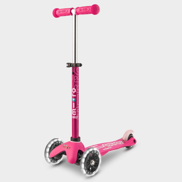 Mini Micro Deluxe - LED Wheels - Pink - 3-Wheeled Scooter for Kids, Ages 2-5