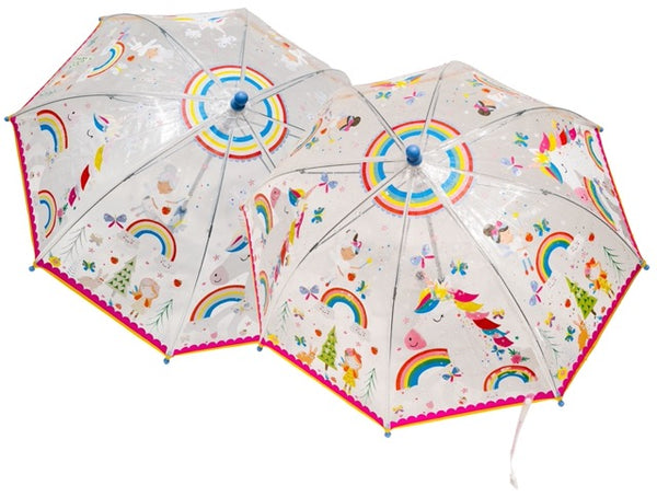 Colour-Changing Kids Umbrella | Rainbow Fairy - Clear