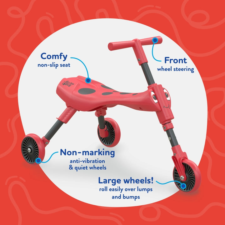 Scuttlebug Beetle - Red