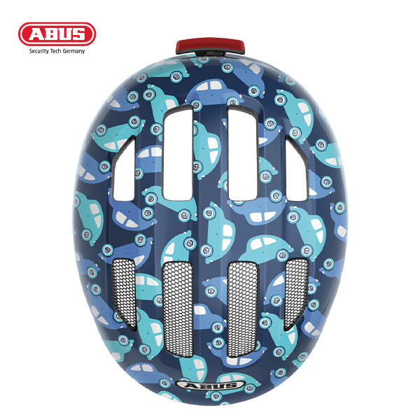 ABUS Helmet - Smiley 3.0 LED - Blue Car (Medium: 50-55cm)