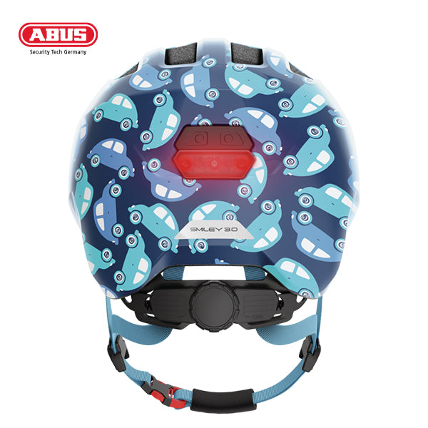 ABUS Helmet - Smiley 3.0 LED - Blue Car (Medium: 50-55cm)