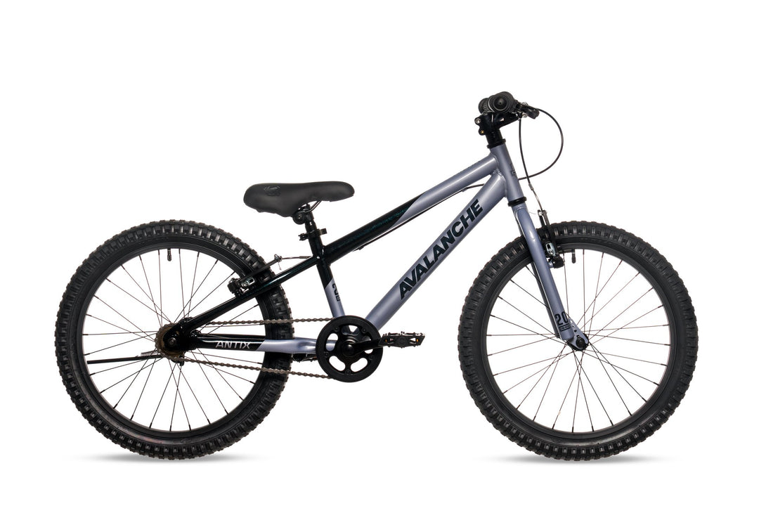 Avalanche 20 inch Boy's Pedal Bike - Antix Silver/Black