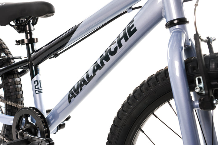 Avalanche 20 inch Boy's Pedal Bike - Antix Silver/Black