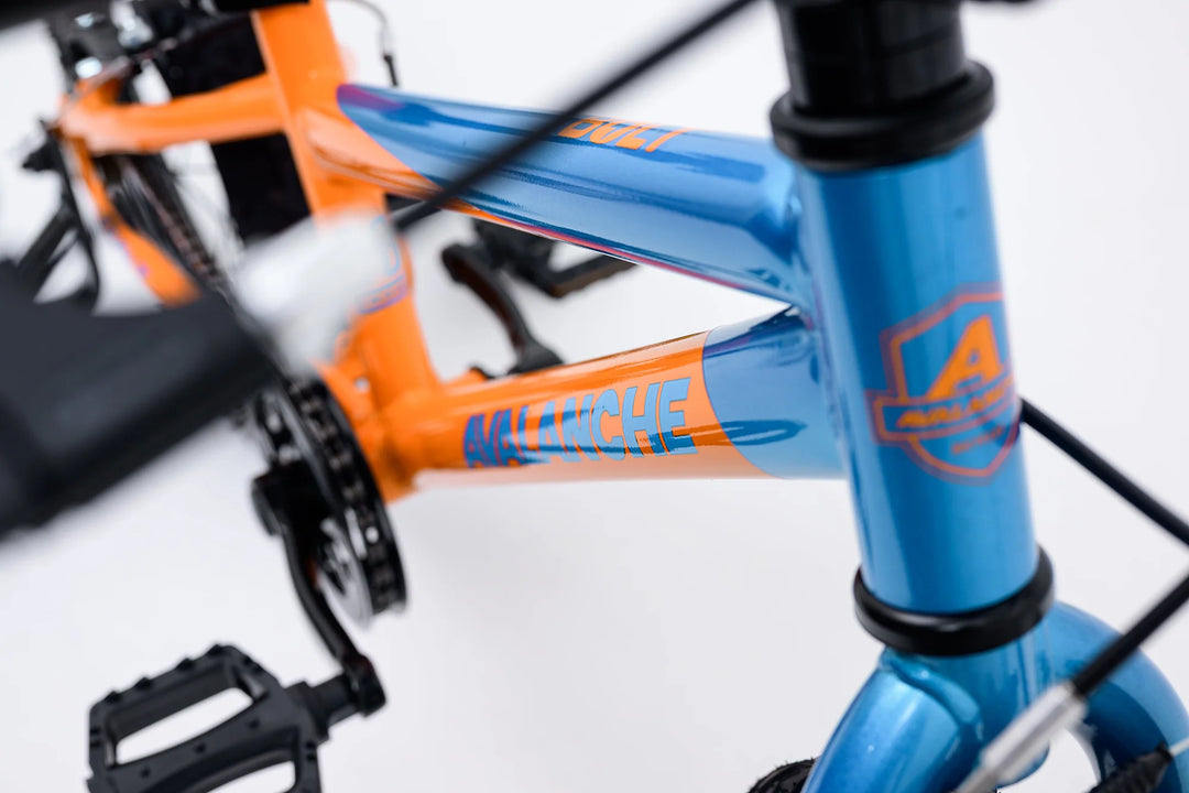 Avalanche 16 inch Boy's Pedal Bike - Bolt Orange/Blue