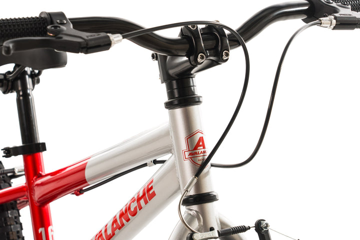 Avalanche 16 inch Boy's Pedal Bike - Bolt Red/Silver