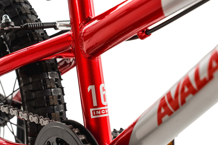 Avalanche 16 inch Boy's Pedal Bike - Bolt Red/Silver