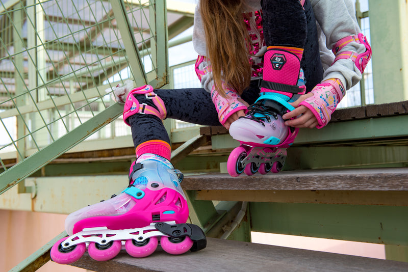 Micro Skates - INFINITE LE Rollerblades - Pink (Sizes J11 - 6)