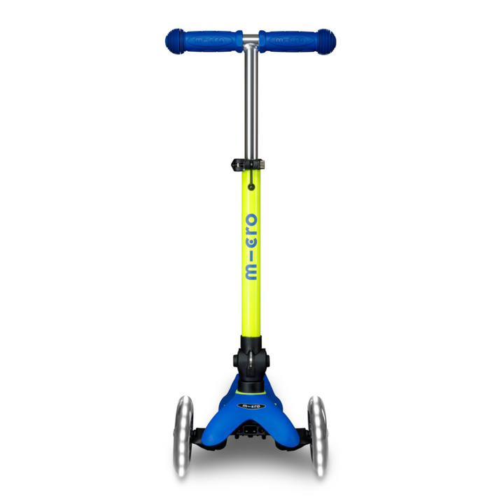 Mini Micro Deluxe - Foldable Neon LED - Canary Yellow | 3-Wheeled Scooter for ages 2-5