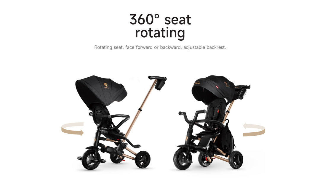 QPlay Nova Transforming Tricycle | Limited Edition Golden Black