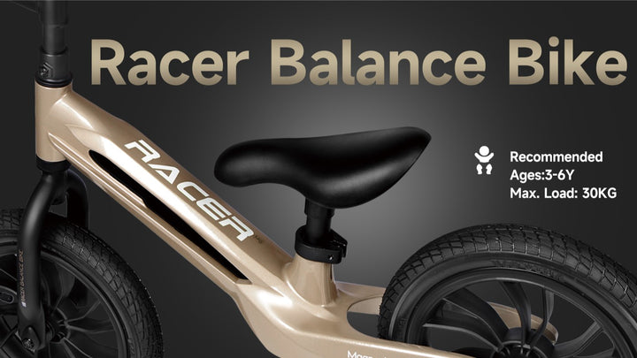 QPlay Racer - Titanium Balance Bike - Platinum