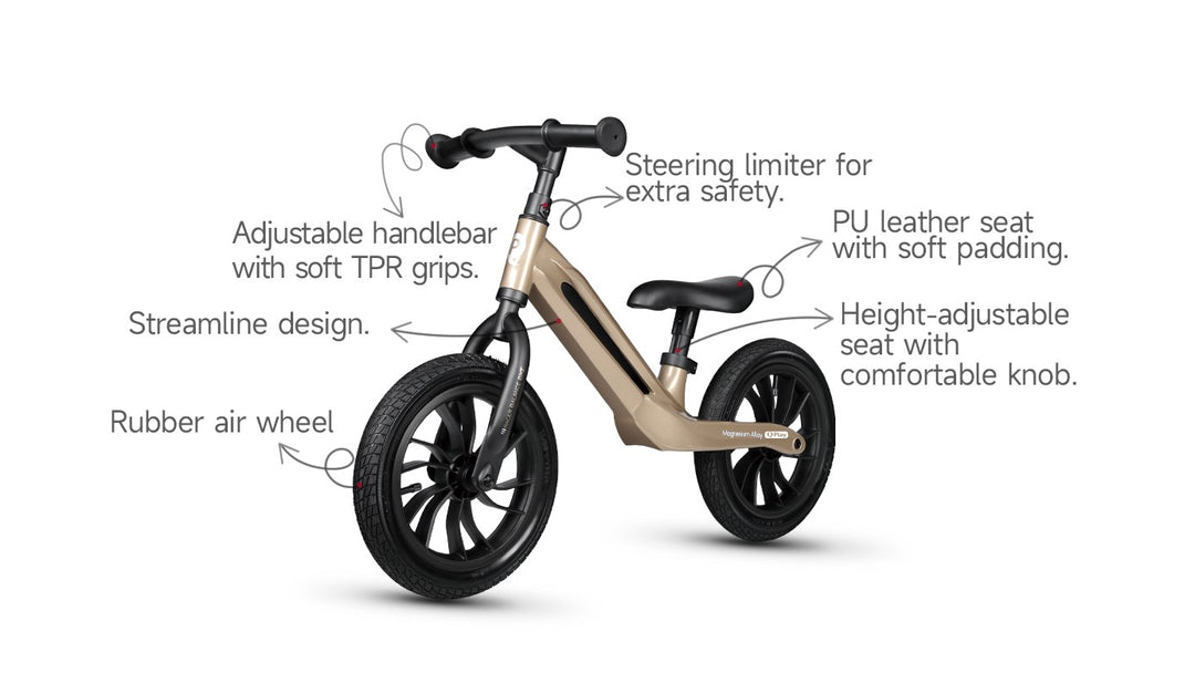 QPlay Racer - Titanium Balance Bike - Platinum