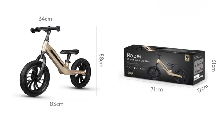 QPlay Racer - Titanium Balance Bike - Platinum
