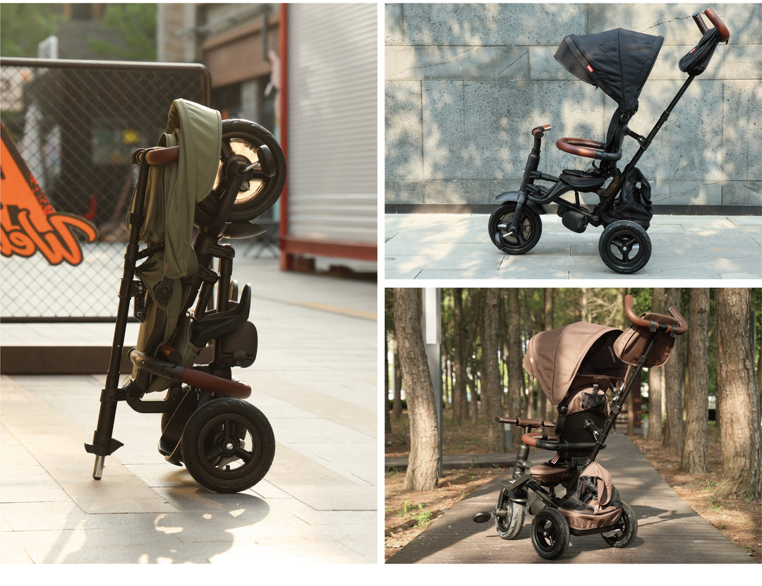 QPlay Rito Deluxe: Transforming Tricycle | Black