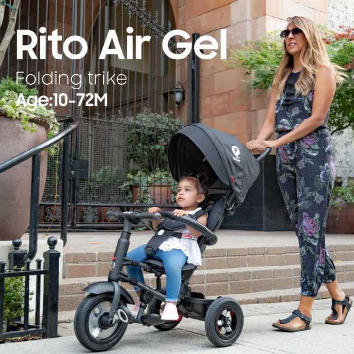 QPlay Rito Air Gel: Transforming Tricycle | Black