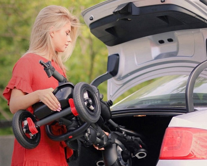 QPlay Rito Air Gel: Transforming Tricycle | Black