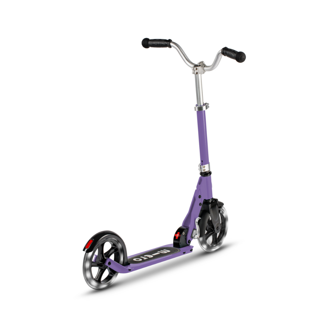 Micro Cruiser Scooter - LED Purple - 2-Wheeled Scooter for Kids and Teens