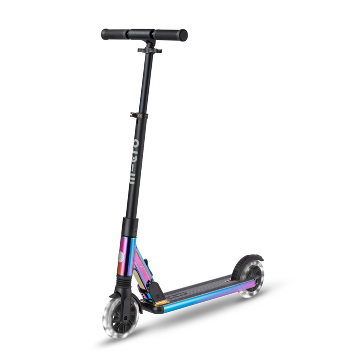 Micro Sprite Suspension Scooter - LED Neochrome - 2-Wheeled Scooter for Kids and Adults