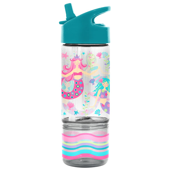 Stephen Joseph | Snack-Tastic Kids' Sip & Snack Bottle -  Mermaid