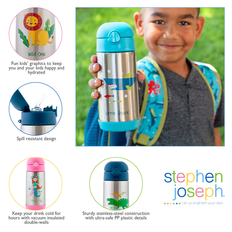 Stephen Joseph | Double Wall Stainless Steel Bottle - Rocket