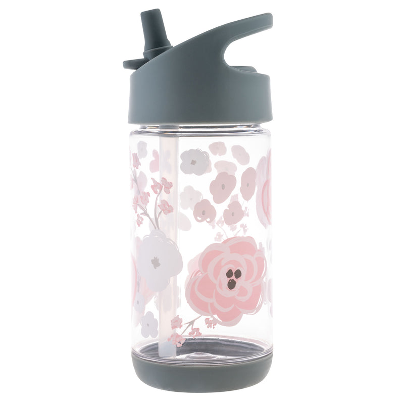 Stephen Joseph | Flip Top Bottle - Charcoal Flower