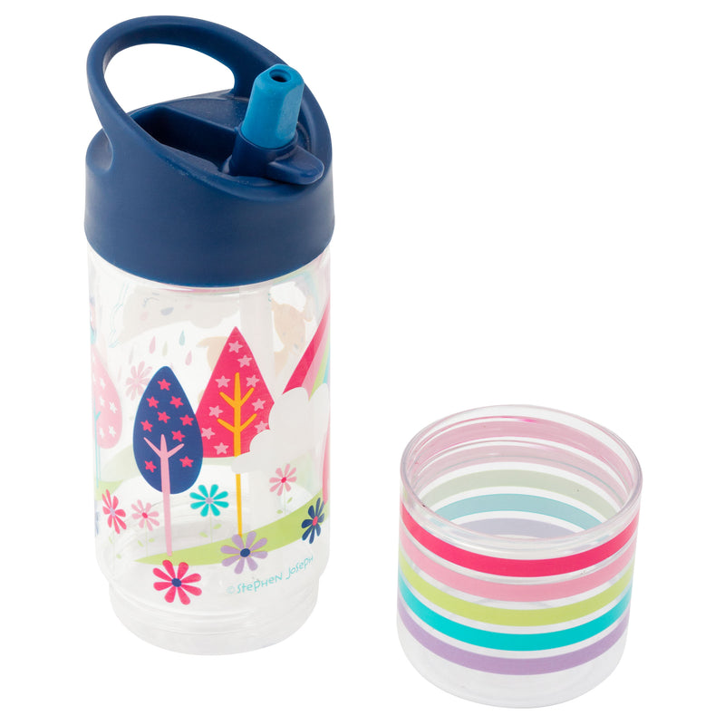 Stephen Joseph | Snack-Tastic Kids' Sip & Snack Bottle - Woodlands