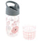 Stephen Joseph | Snack-Tastic Kids' Sip & Snack Bottle - Charcoal Flower