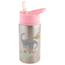 Stephen Joseph | Stainless Steel Bottle - Pink Dino