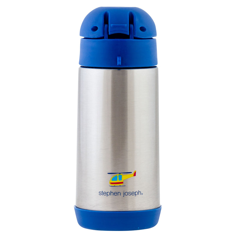 Stephen Joseph | Double Wall Stainless Steel Bottle - Transportation