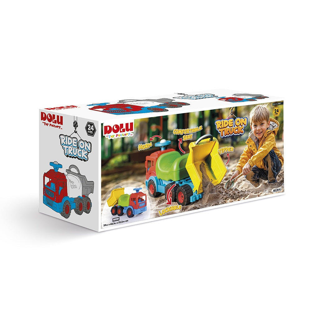 Dolu | Big Truck Ride-On (Ages 1-3) | Foot-to-Floor