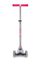 Maxi Micro Deluxe Flux LED - Pink- 3-Wheeled Scooter for Kids, Ages 5-12