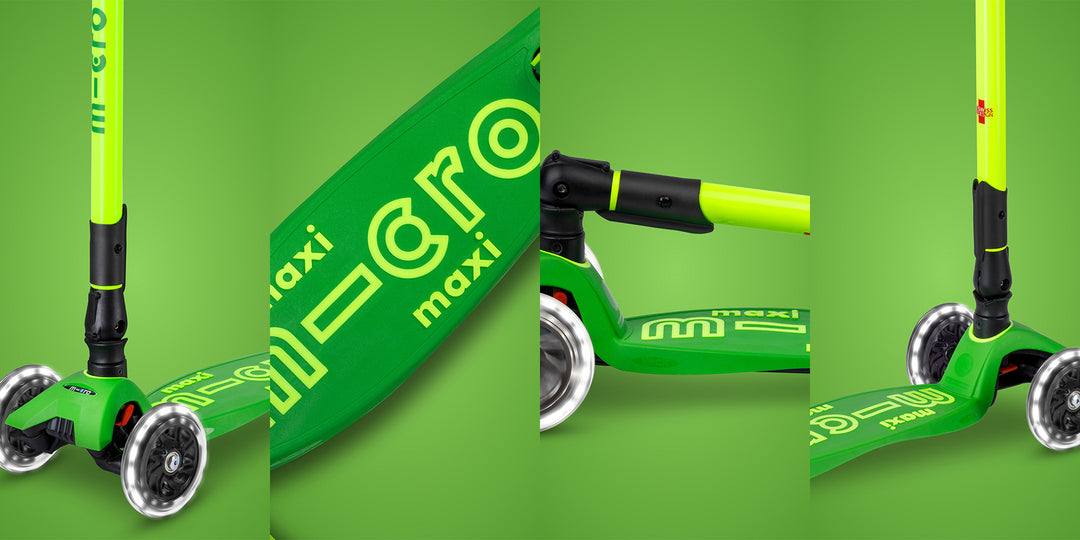 Maxi Micro Deluxe - Foldable Neon LED -  Parrot Green