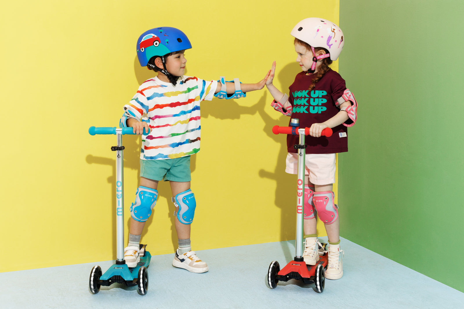 3-Wheel Kids Scooter (Ages 5-12) - Jelly Green Glow in the Dark