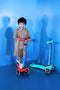 Maxi Micro Deluxe Glow - LED Wheels - Jelly Green - 3-Wheeled Scooter for Kids, Ages 5-12