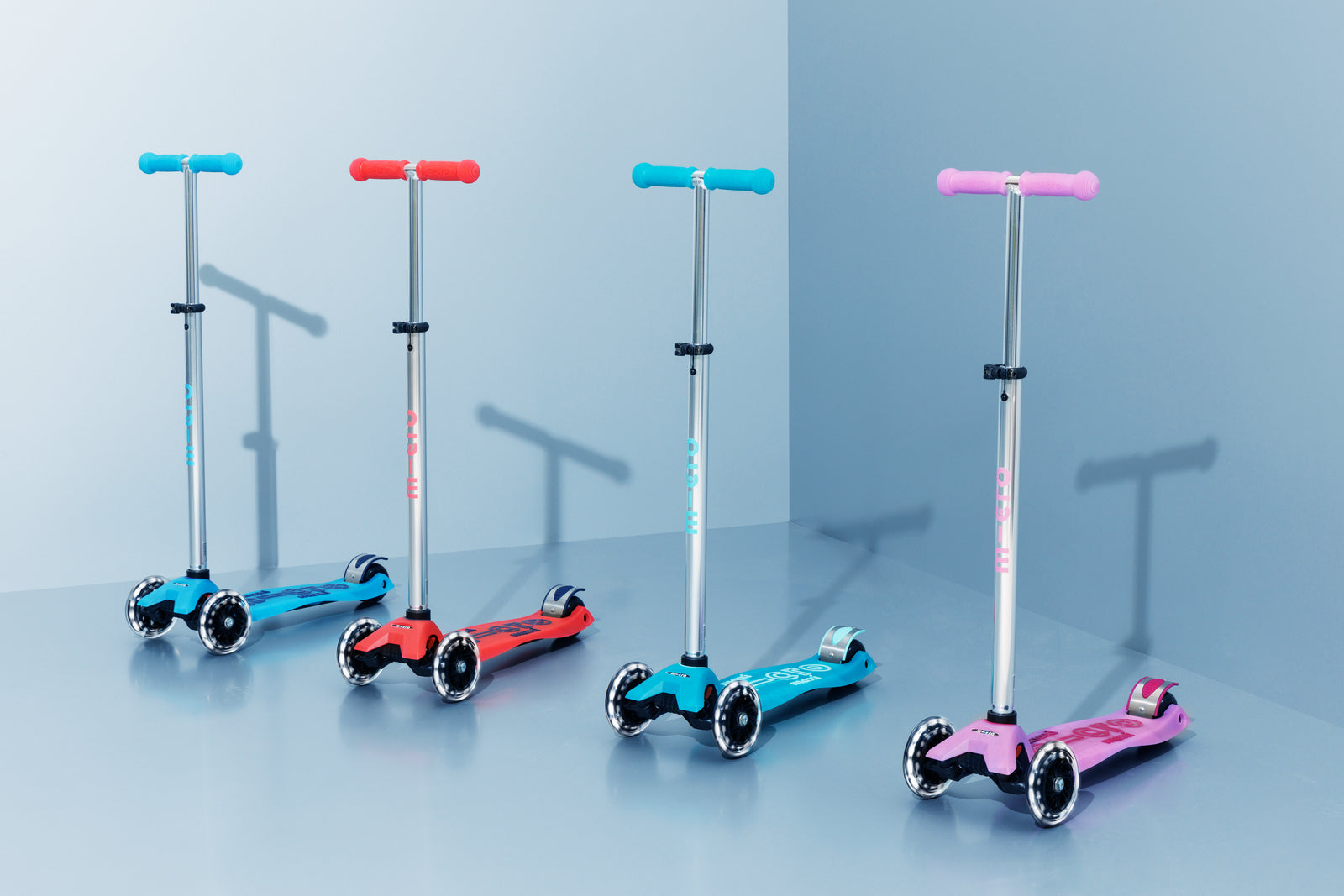 3-Wheel Kids Scooter (Ages 5-12) - Jelly Green Glow in the Dark