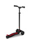 Maxi Micro Deluxe Pro - Black/Red - 3-Wheeled Scooter for Kids, Ages 5-12